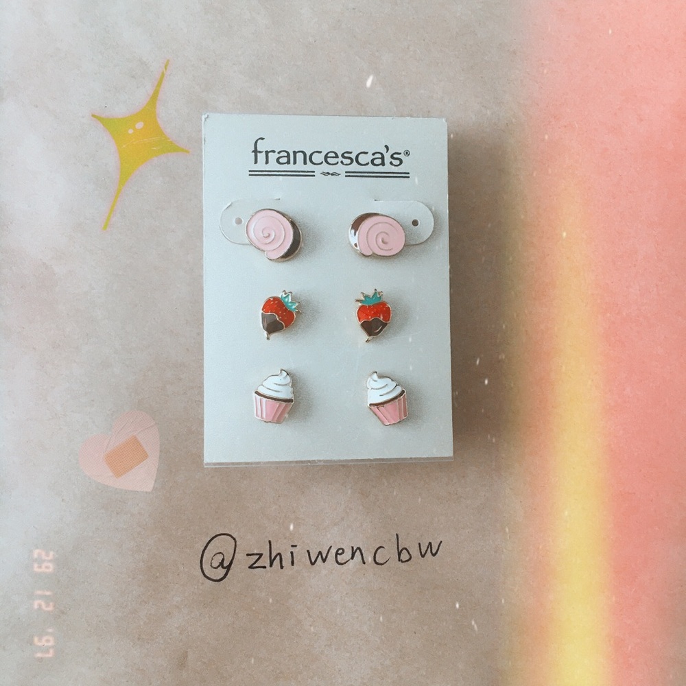 Francesca’s Dessert Earring Set o(≧v≦)o